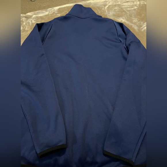 Nike‎ Men's Dri Fit Navy Blue Quarter Zip Jacket Size Medium - Picture 2 of 4